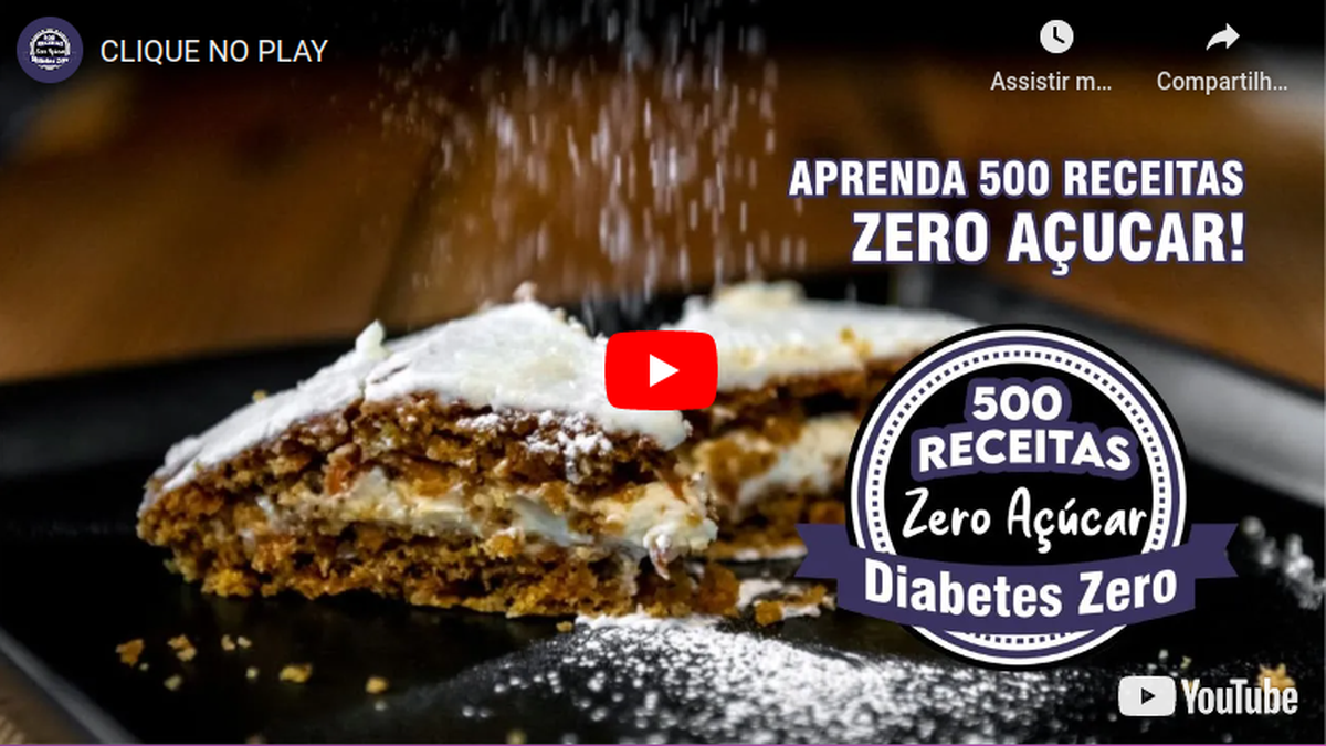 banner video 500 receitas - 500 Receitas zero açúcar e glúten.